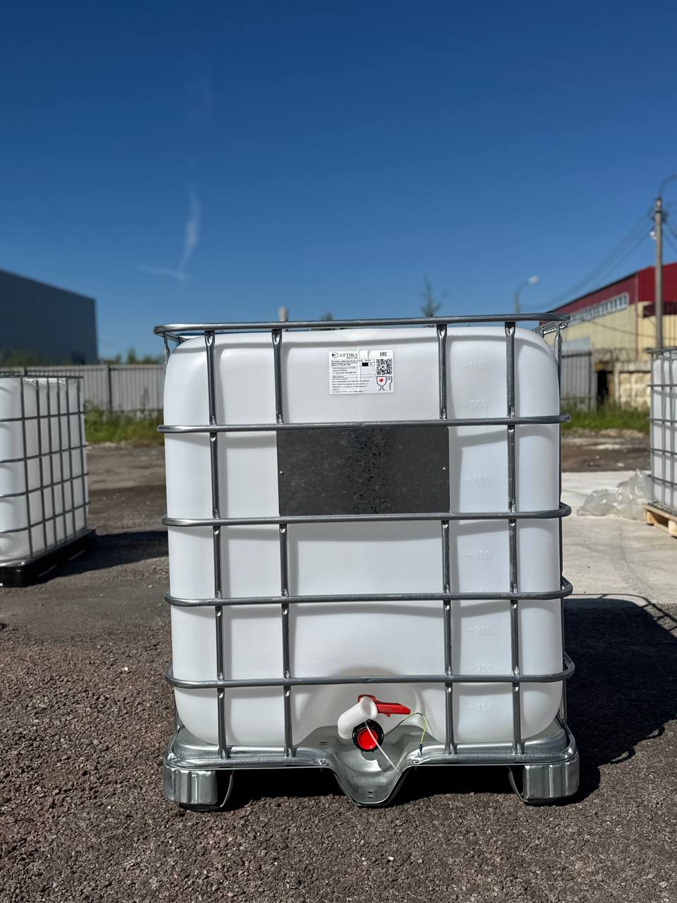 Еврокуб ATTIKA IBC Антистатический 1000л на металлическом поддоне
